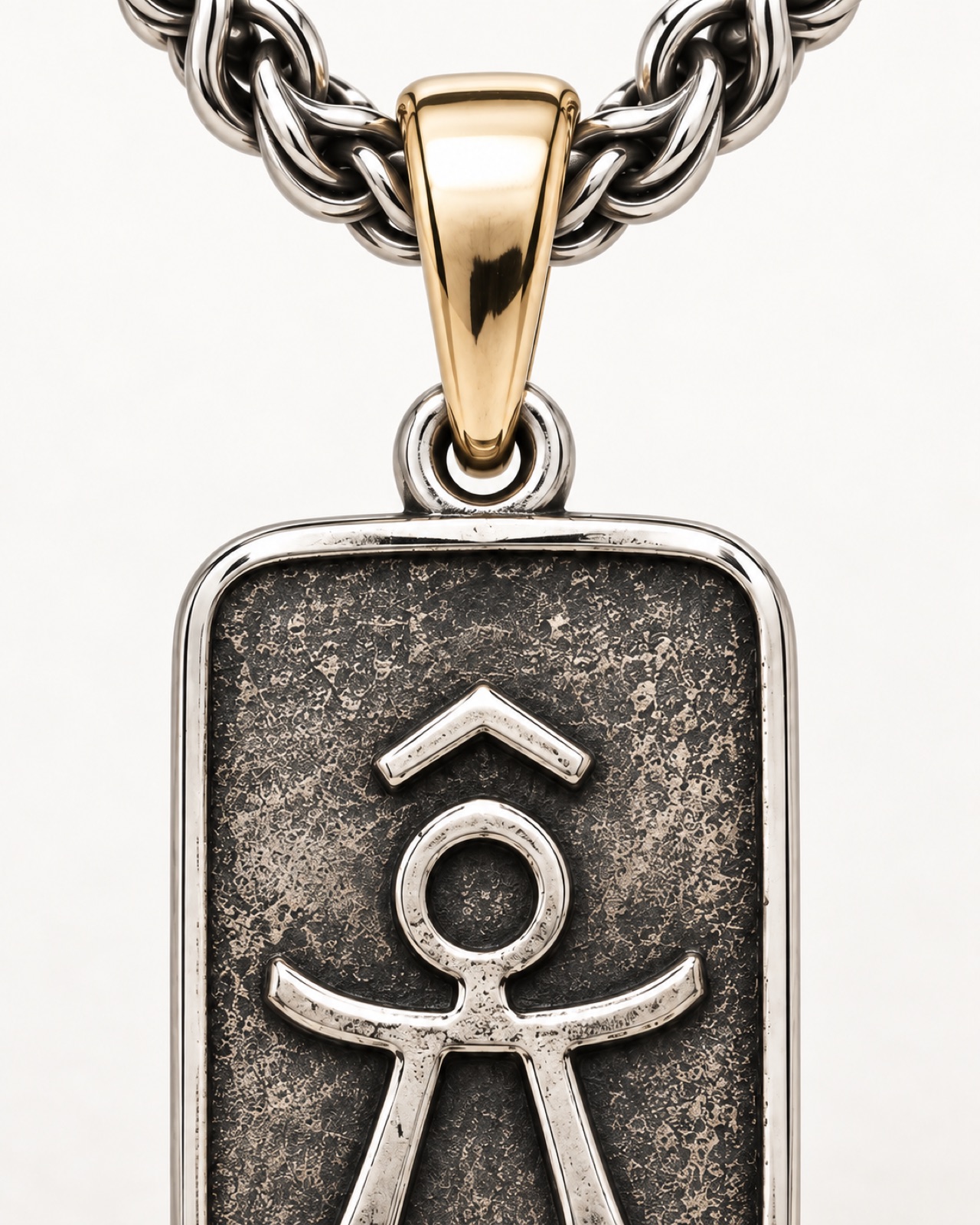 Custom Ranch Brand Pendant — Construction detail
