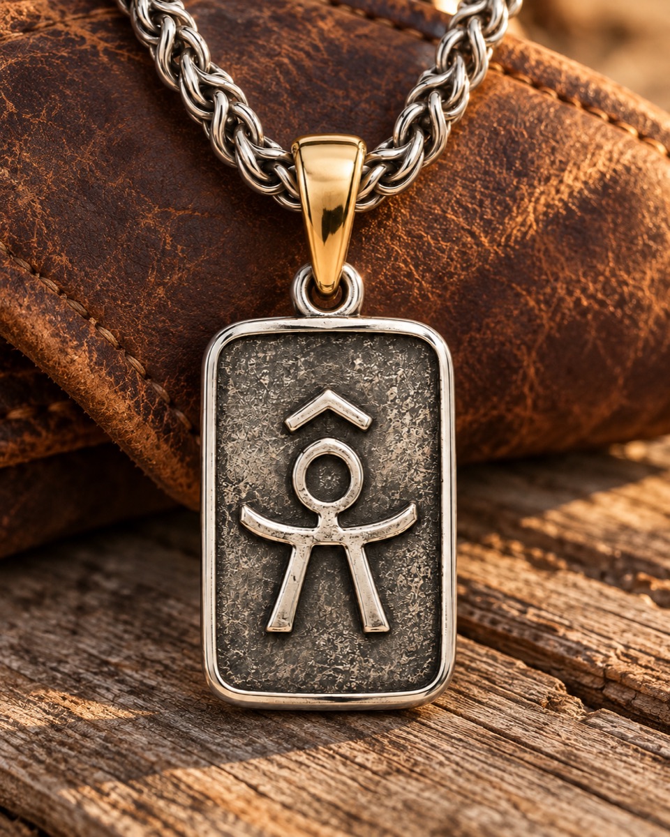 Custom Ranch Brand Pendant lifestyle view