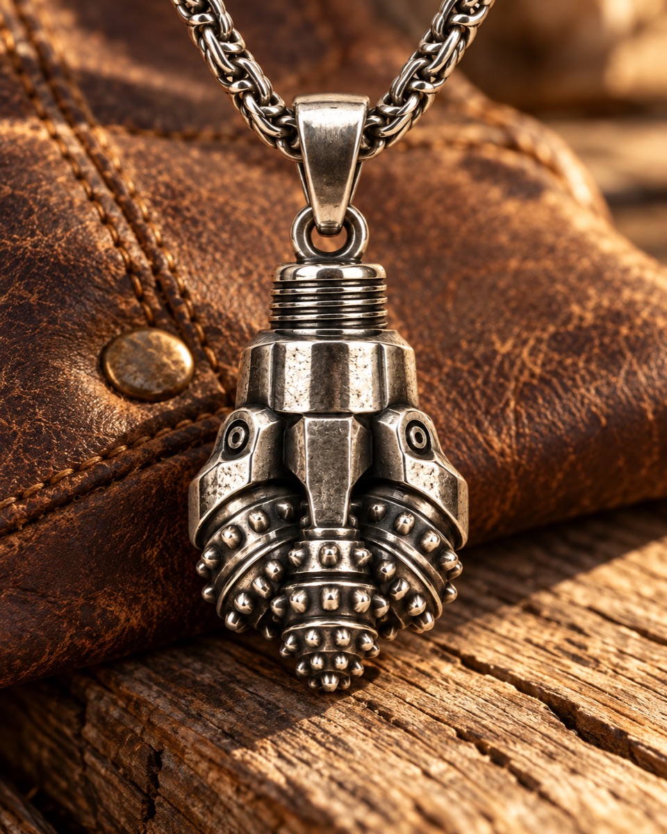 Drill Bit Pendant lifestyle view