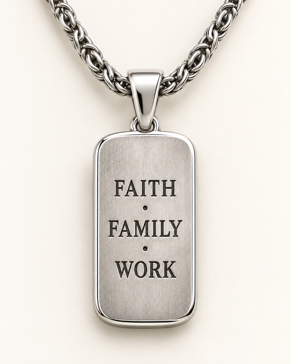 Faith Family Work Pendant