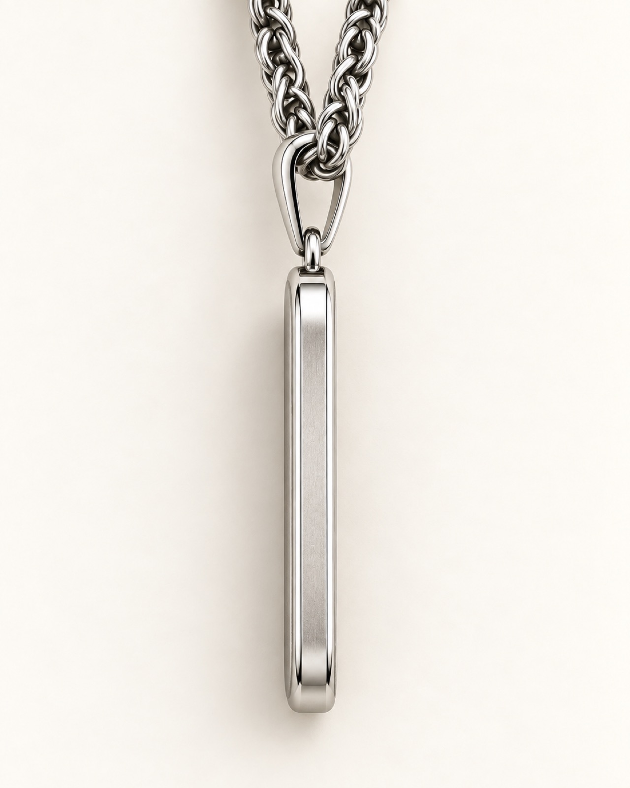 Faith Family Work Pendant — Side / profile