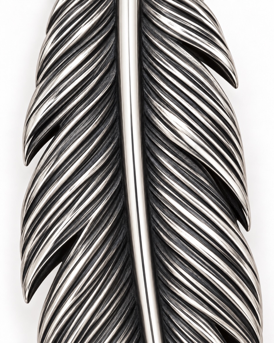 Feather Pendant — Motif detail