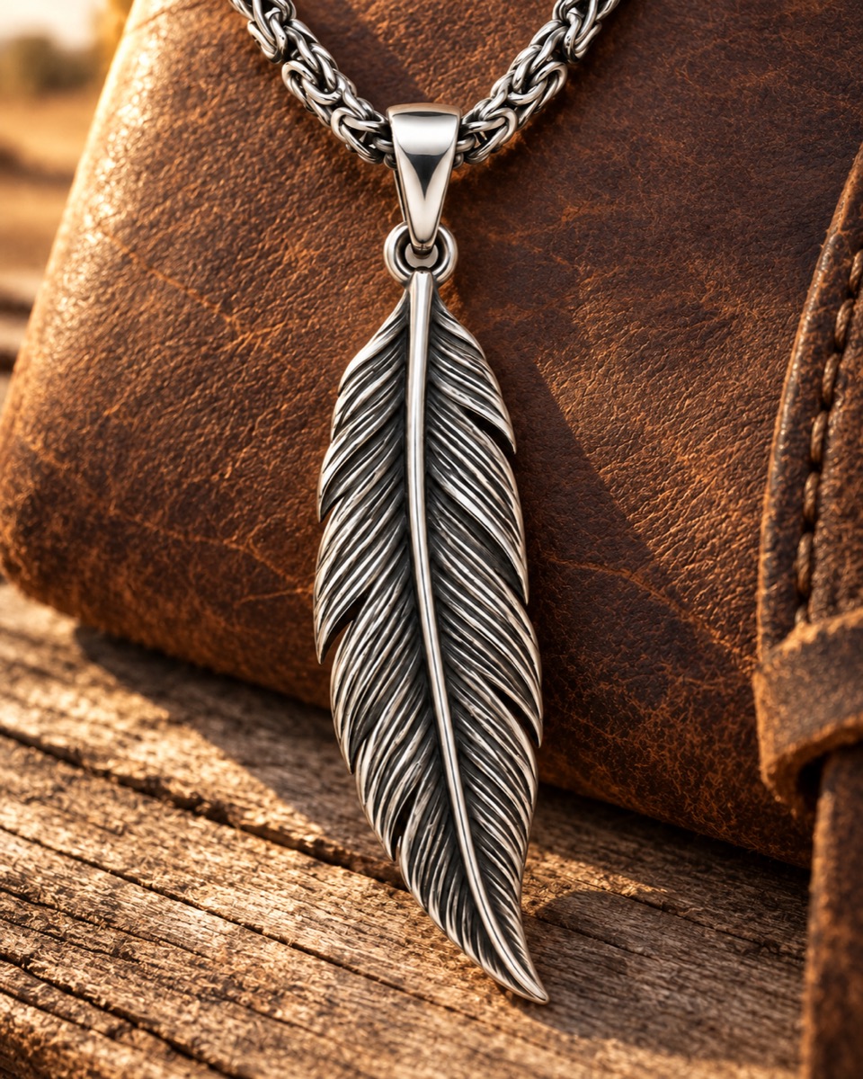 Feather Pendant lifestyle view