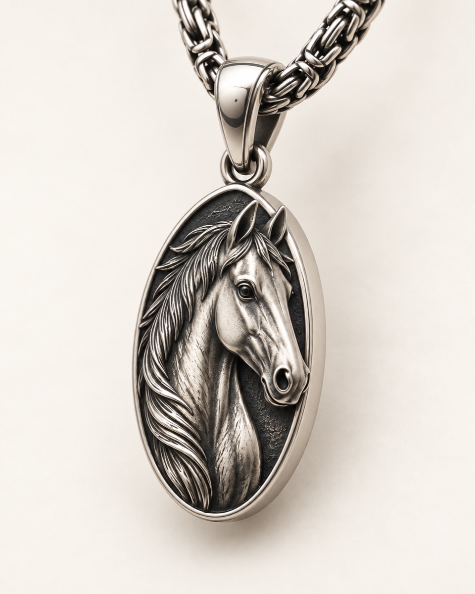 Horse Pendant — Three-quarter