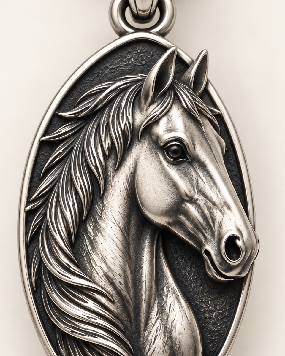 Horse Pendant — Motif detail