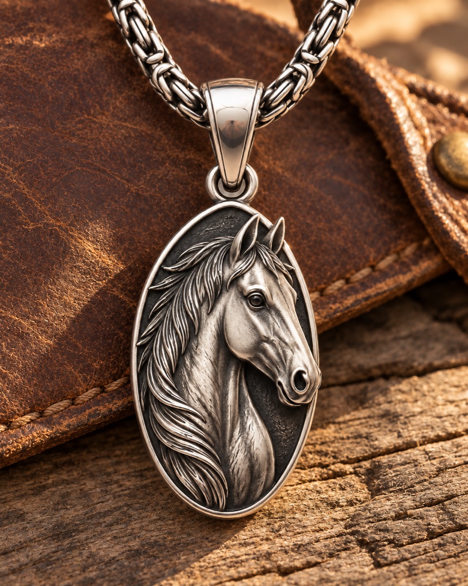 Horse Pendant lifestyle view