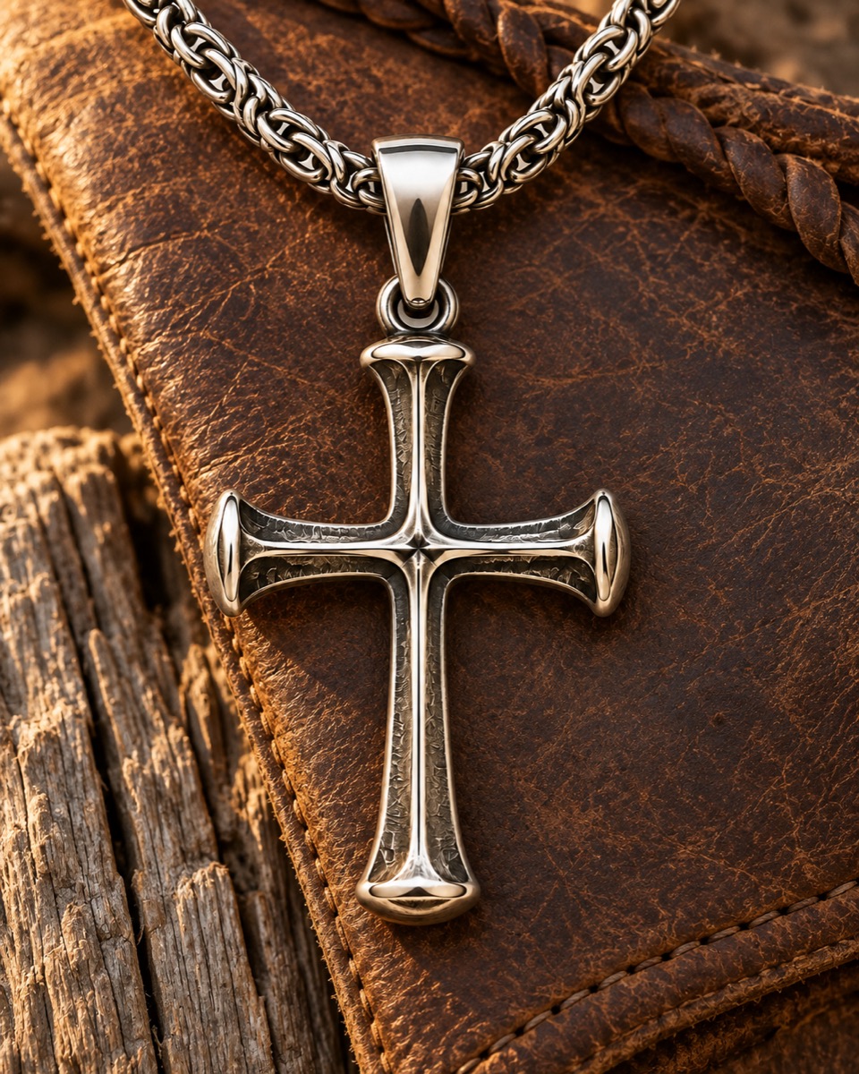 Horseshoe Nail Pendant lifestyle view