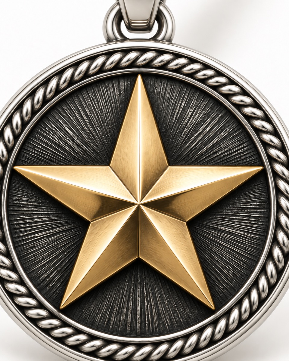 Lone Star Pendant — Motif detail