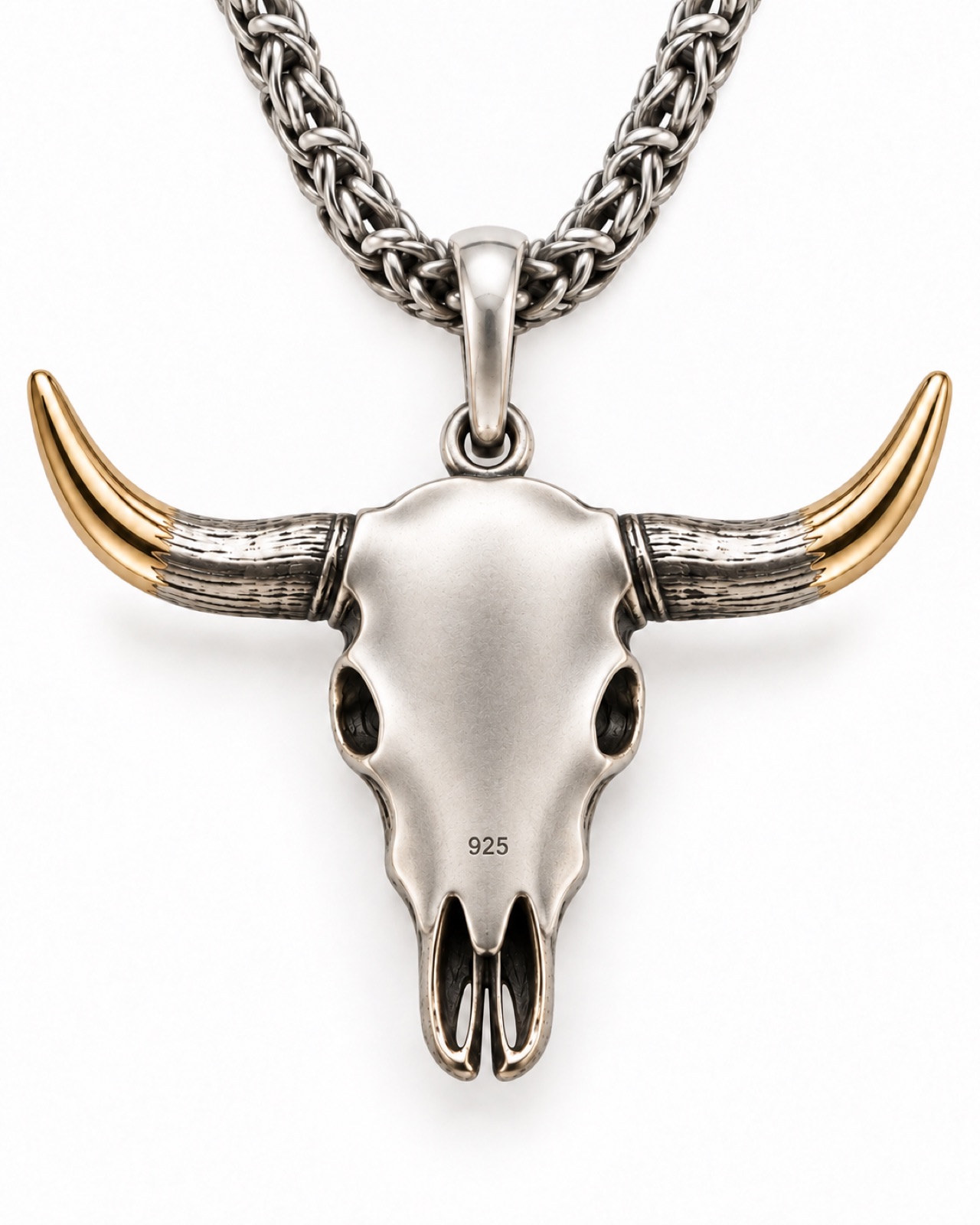 Longhorn Pendant — Back