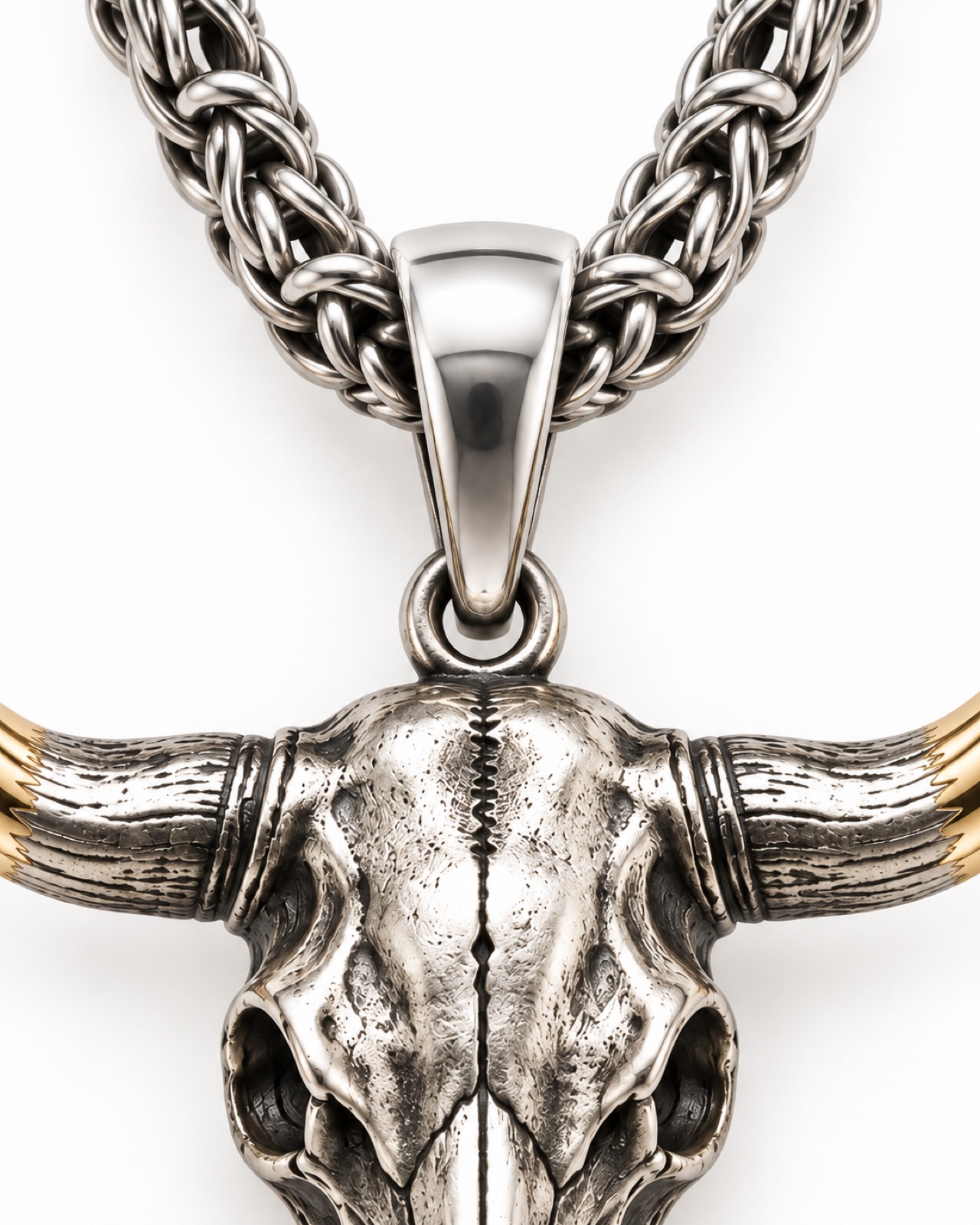 Longhorn Pendant — Construction detail