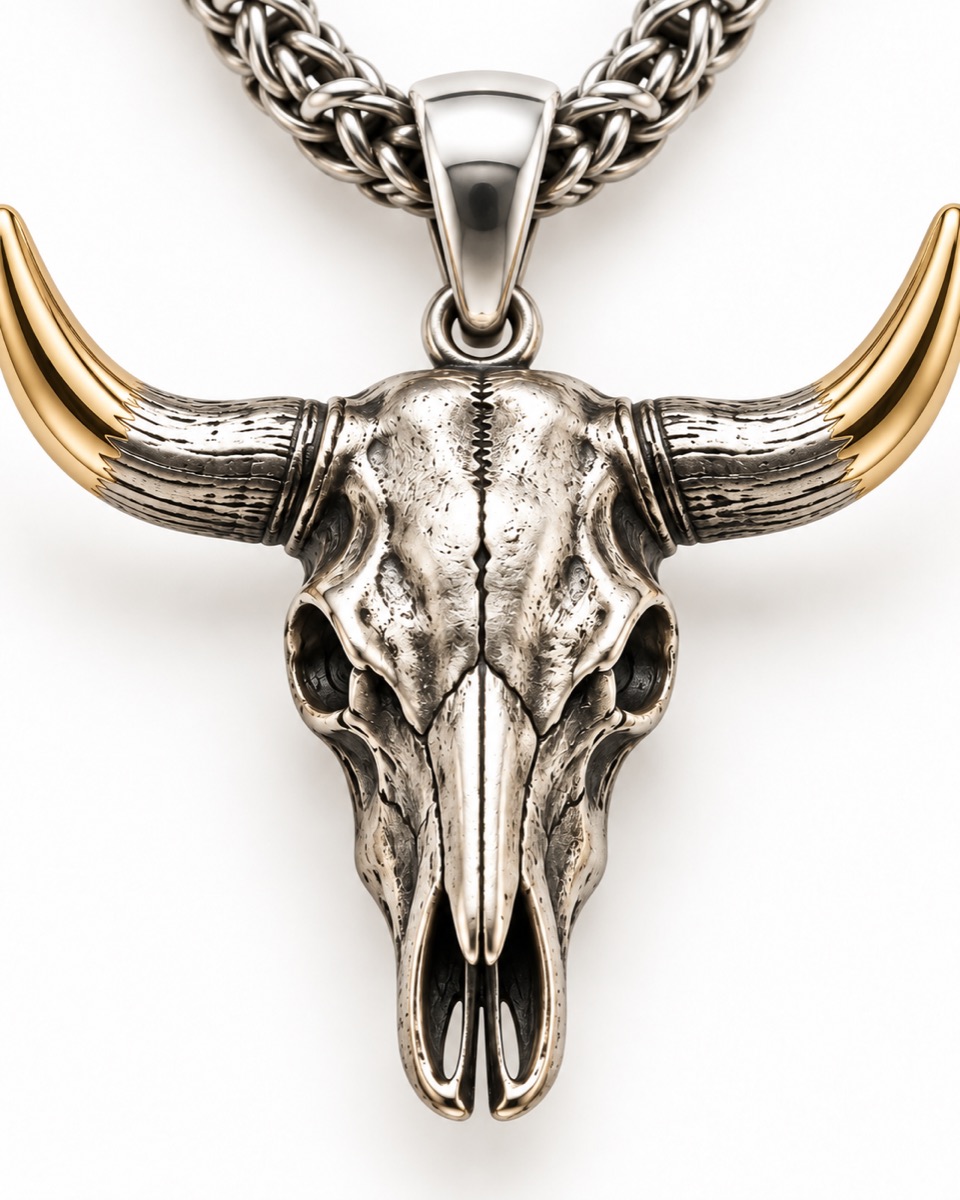 Longhorn Pendant — Motif detail