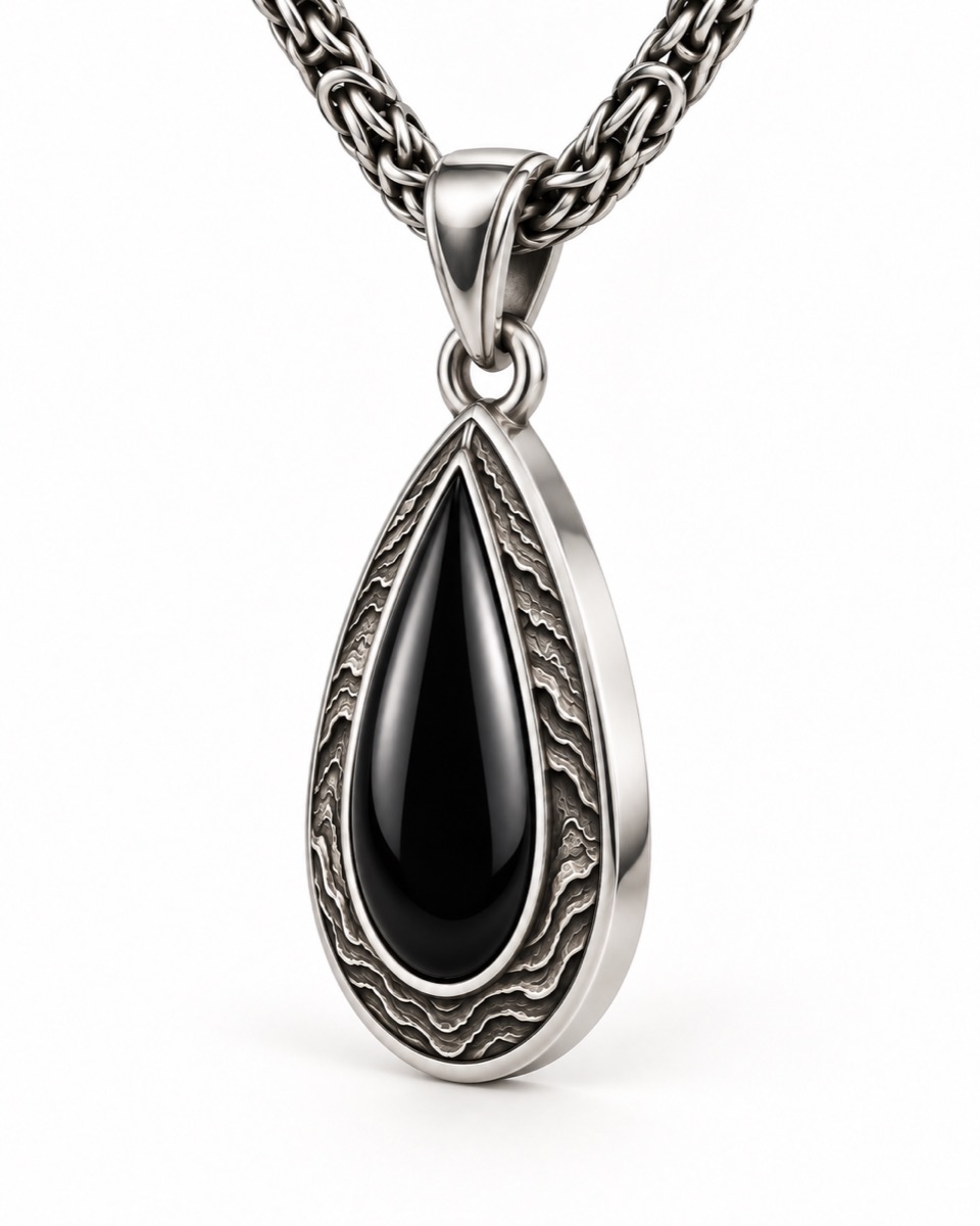 Oil Drop Pendant — Three-quarter