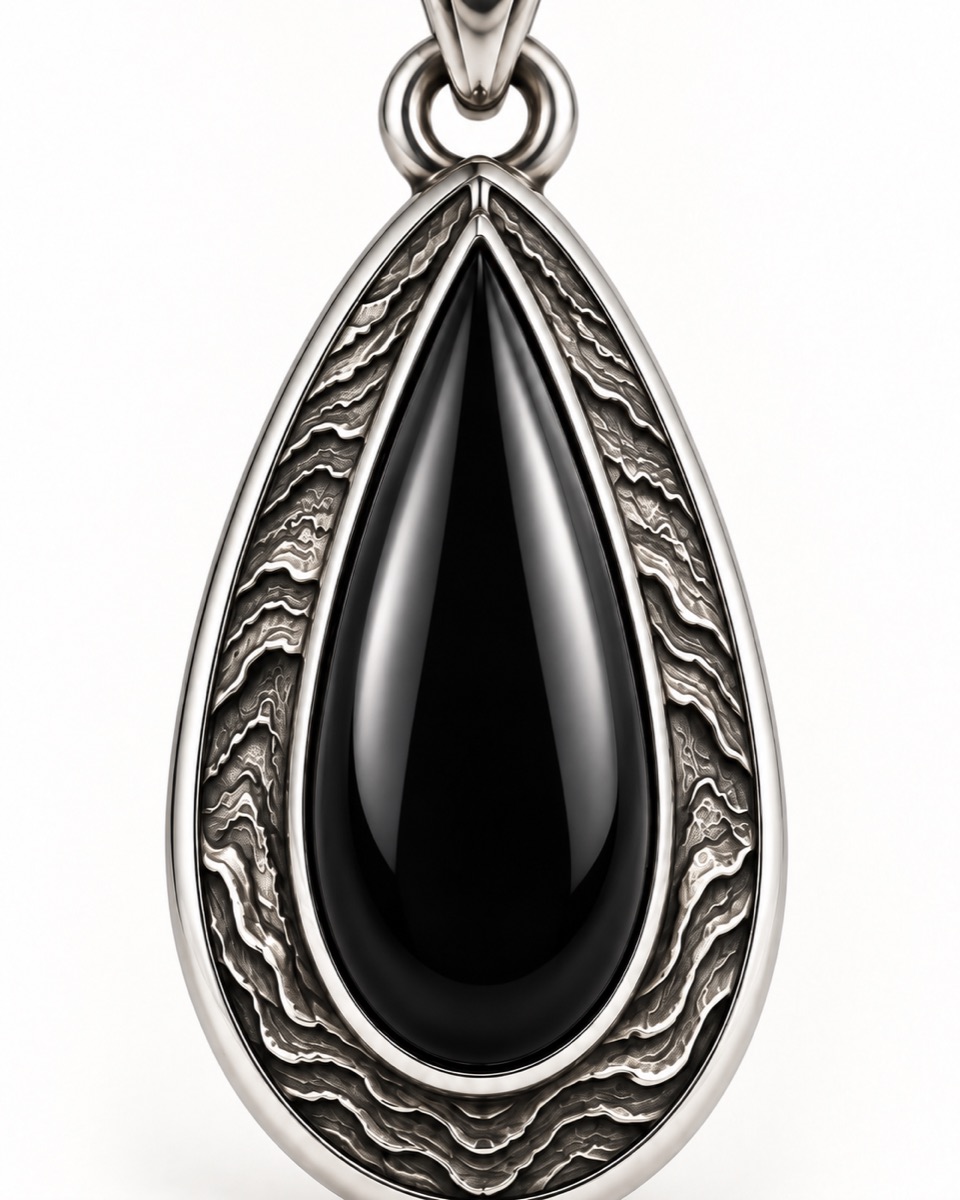Oil Drop Pendant — Motif detail