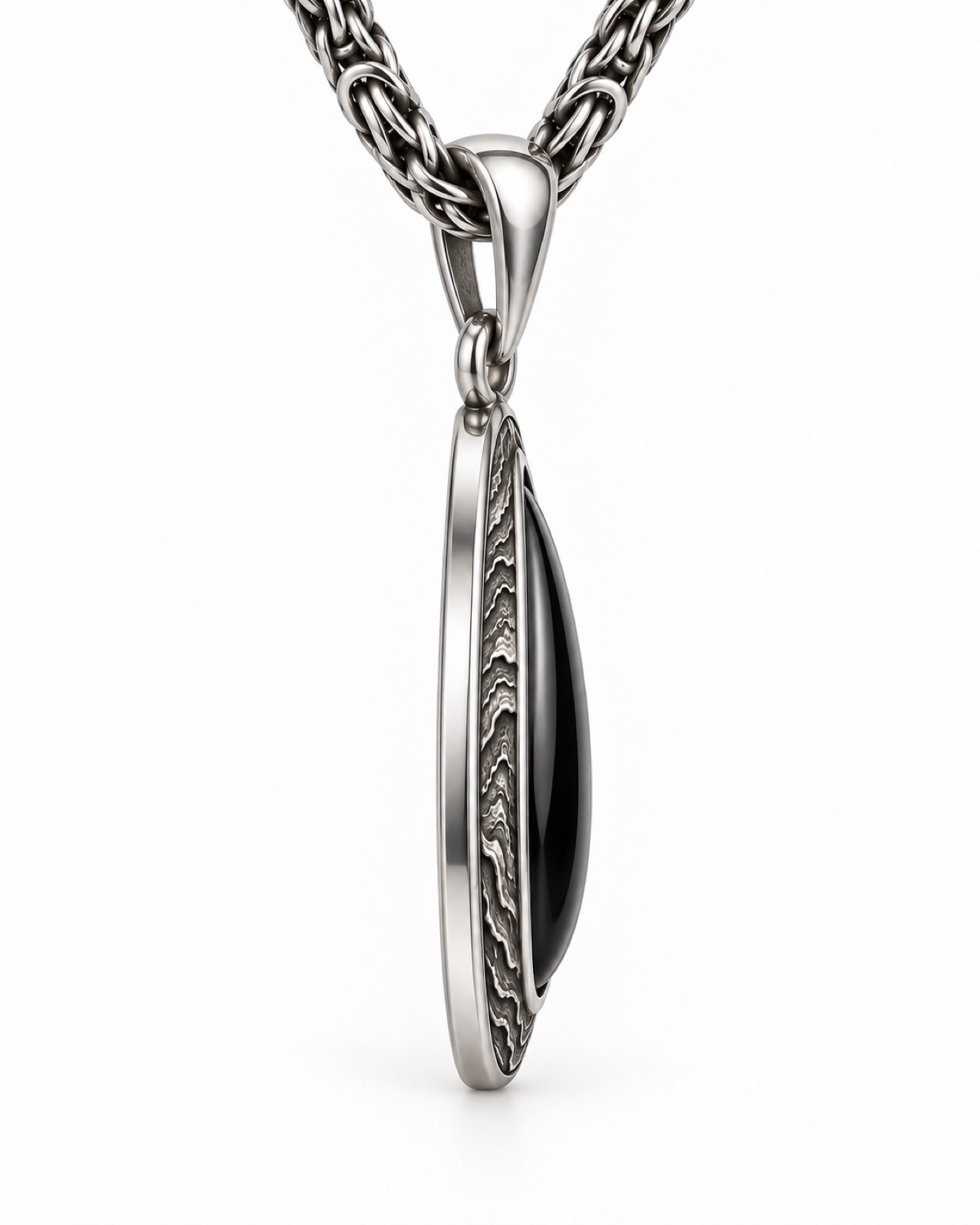 Oil Drop Pendant — Side / profile