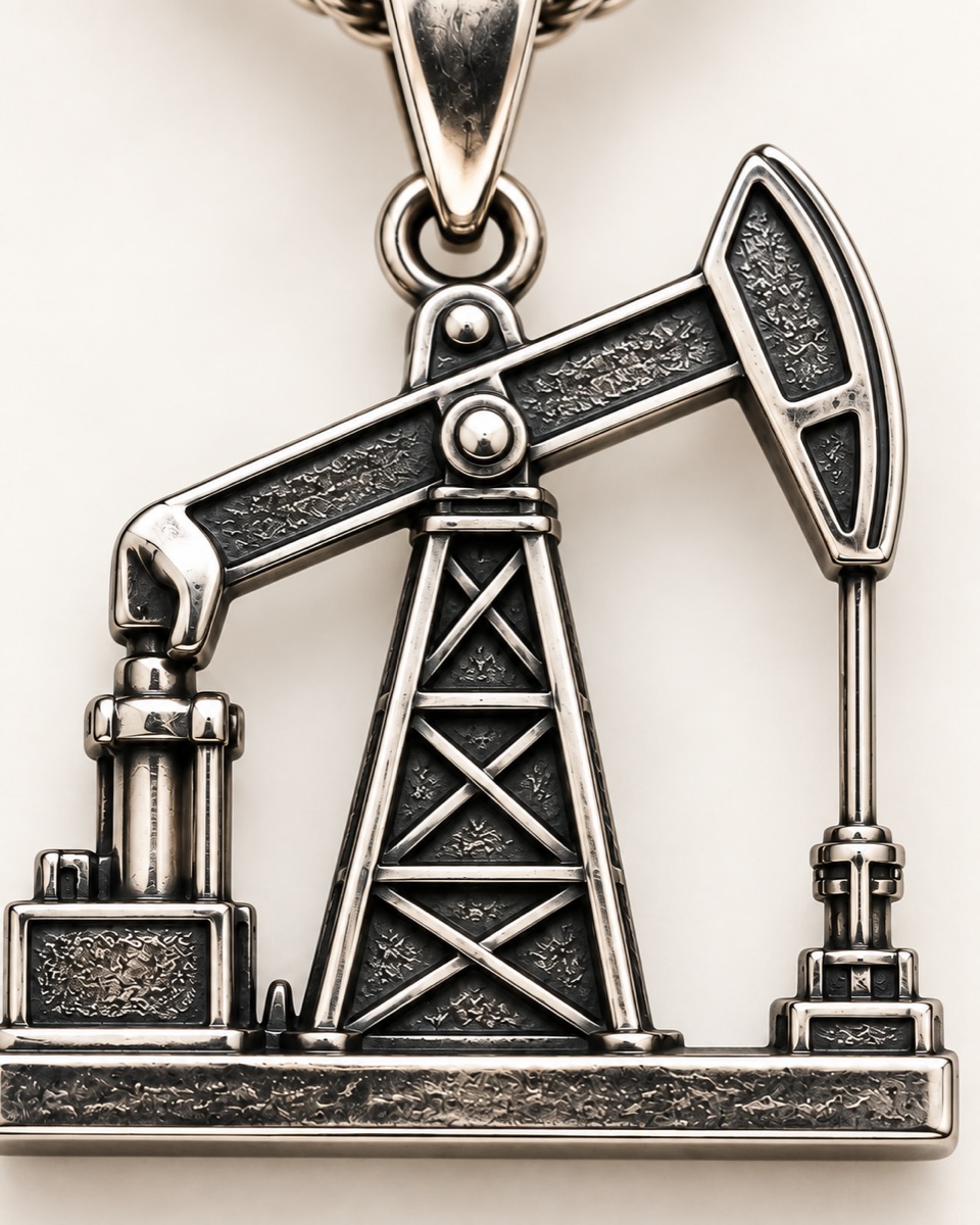 Pump Jack Pendant — Motif detail