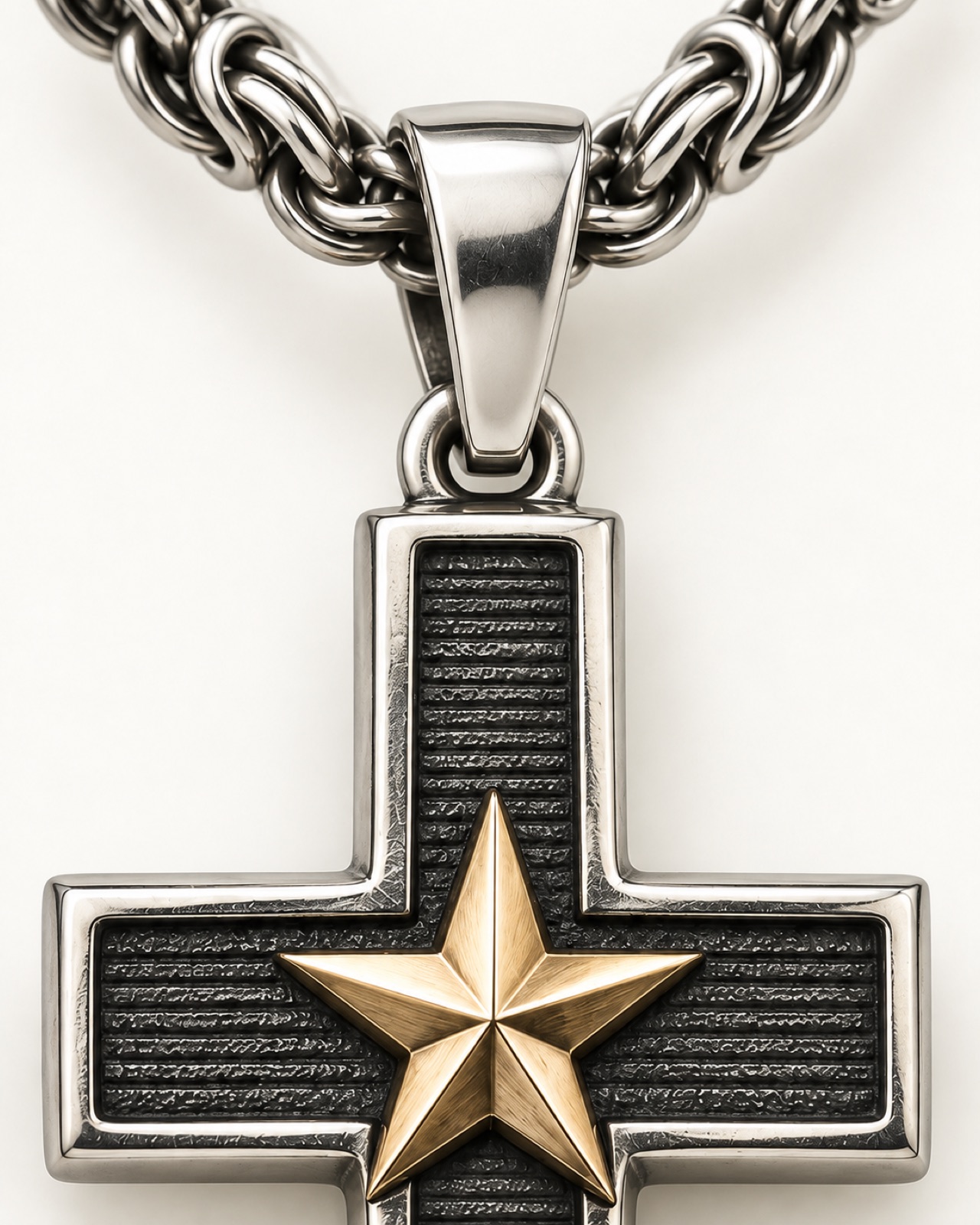 Texas Cross Pendant — Construction detail