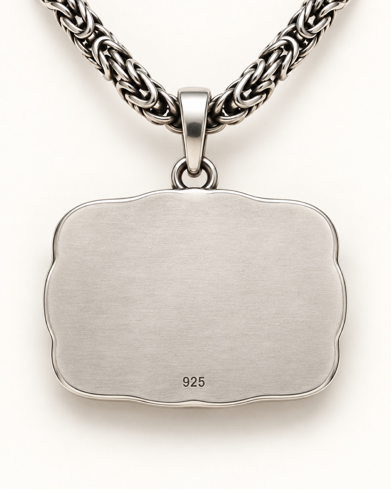 Western Buckle Pendant — Back